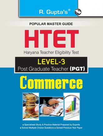 RGupta Ramesh HTET (PGT) Post Graduate Teacher (Level-3) Commerce Exam Guide English Medium